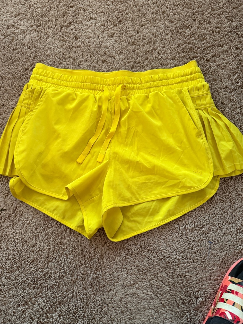 JoyLab Bright Yellow Athletic Drawstring Shorts